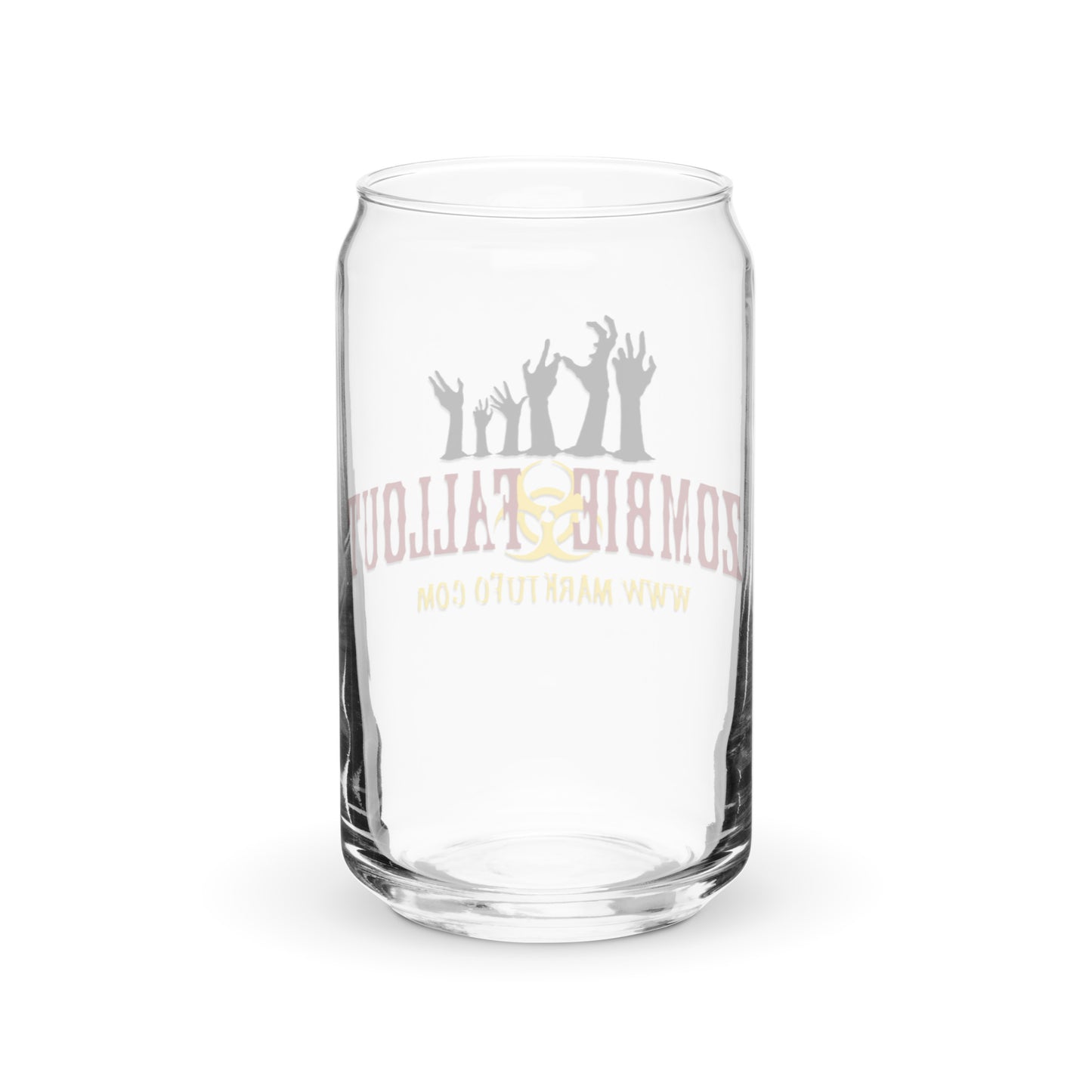 Zombie Fallout Can-shaped glass