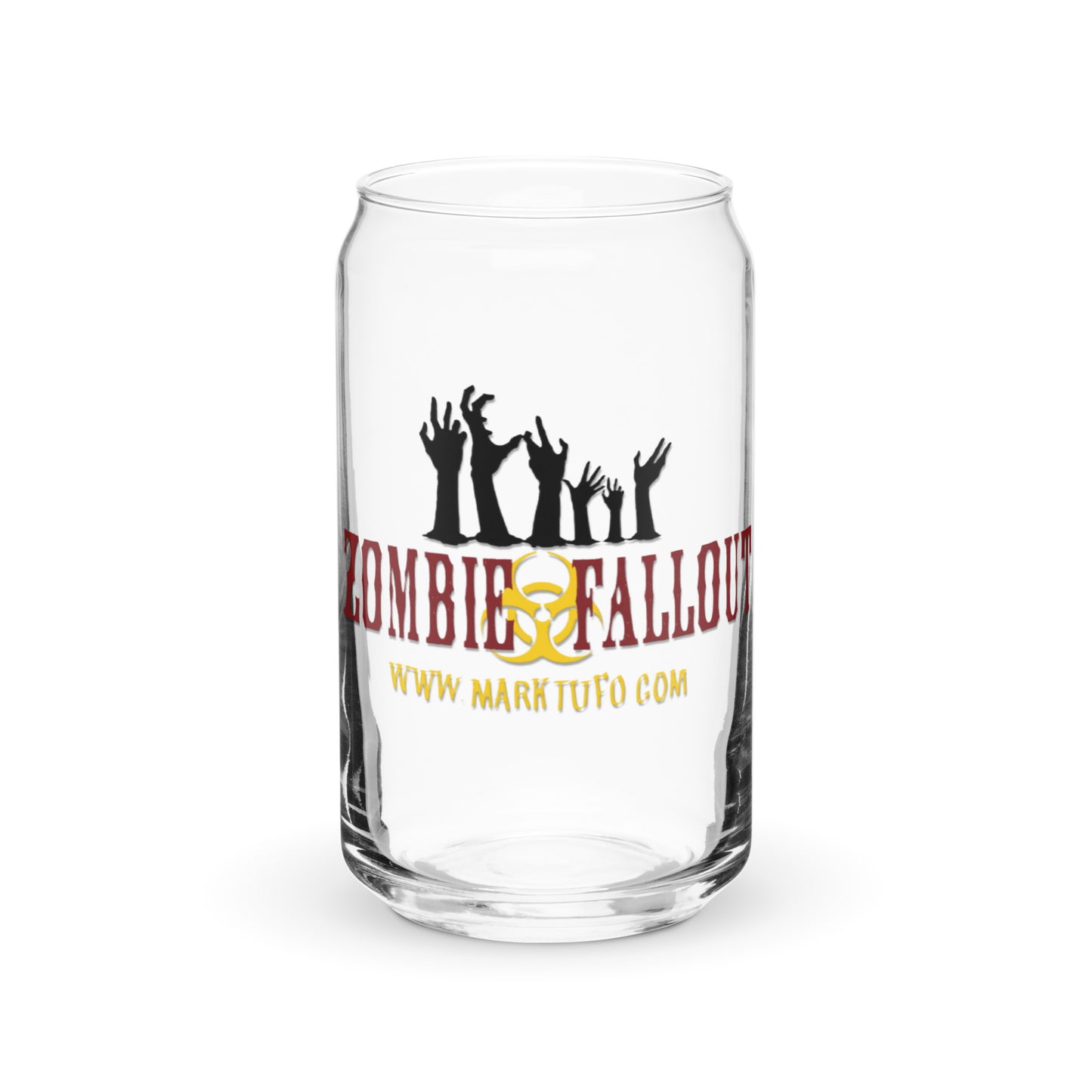 Zombie Fallout Can-shaped glass