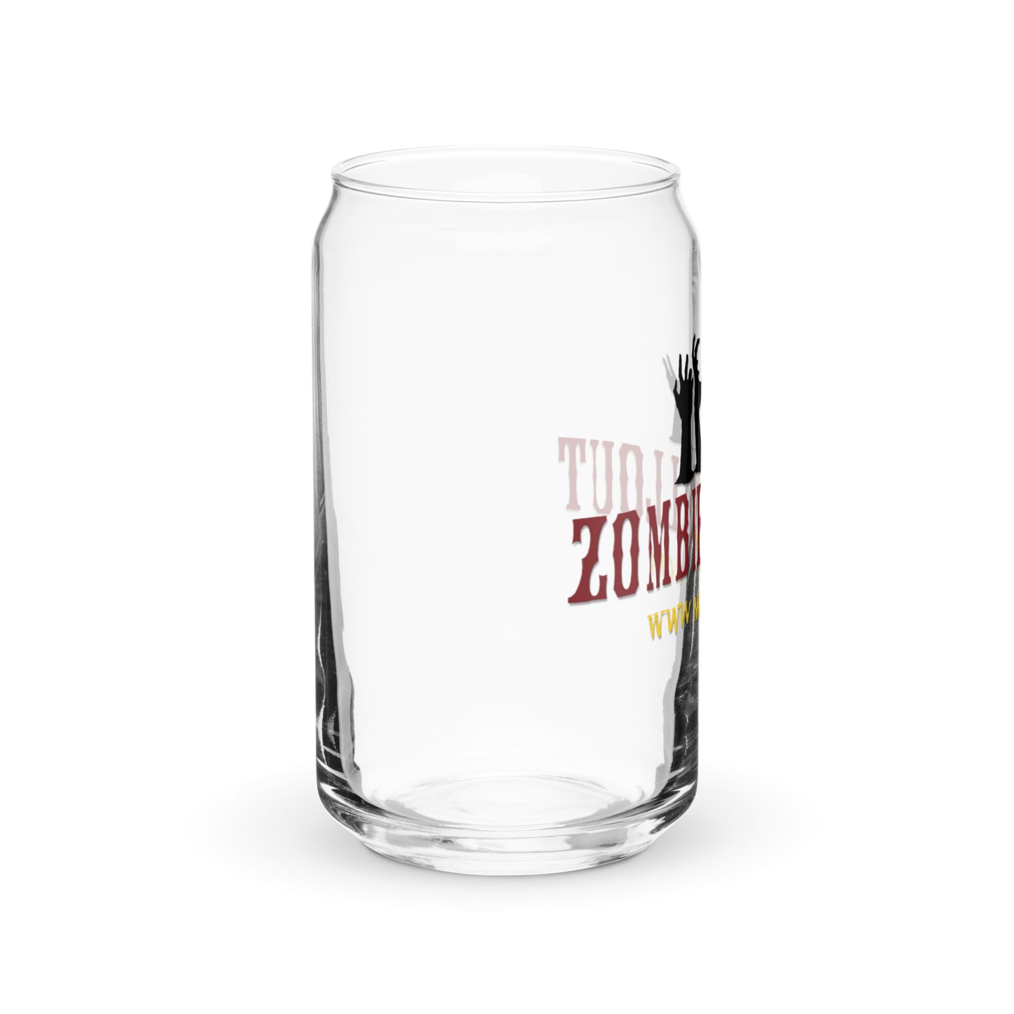 Zombie Fallout Can-shaped glass