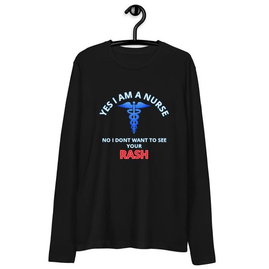 Nursing Rash Long Sleeve Fitted Crew
