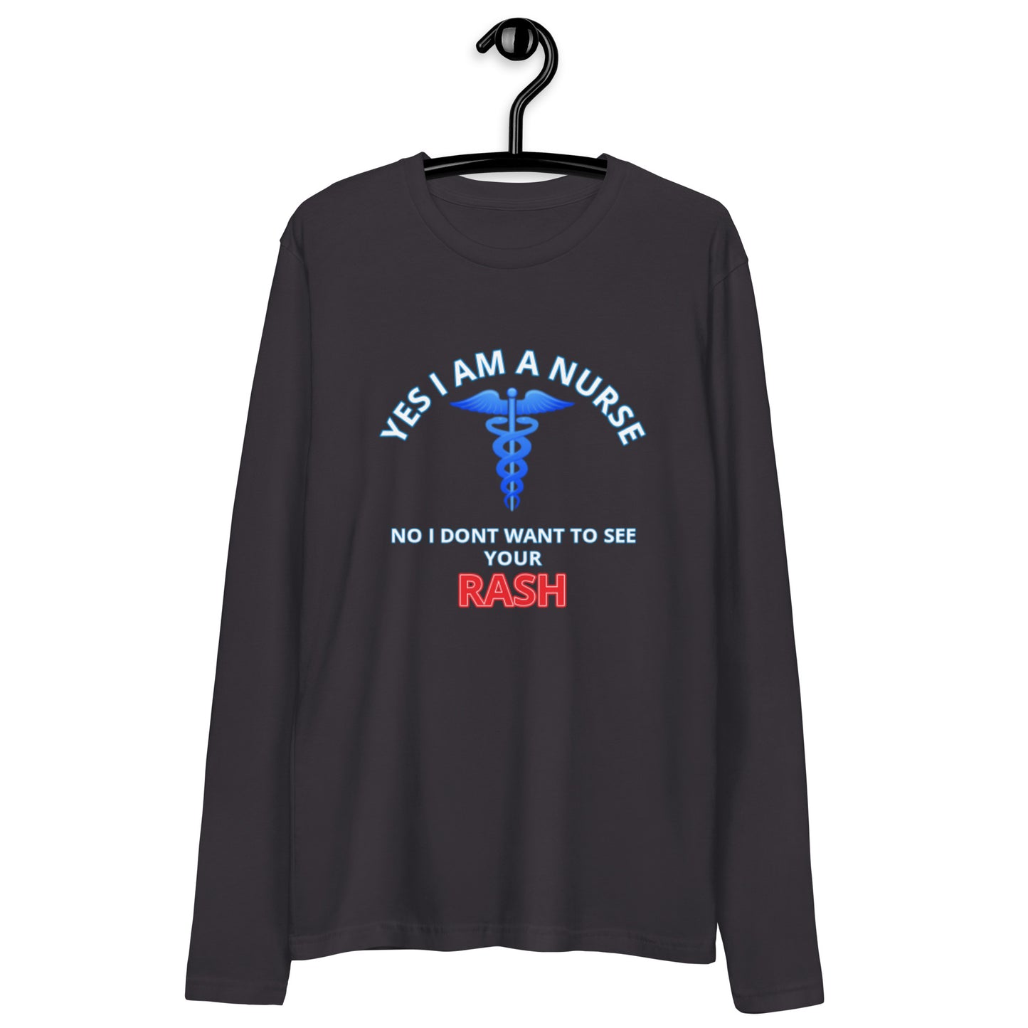 Nursing Rash Long Sleeve Fitted Crew