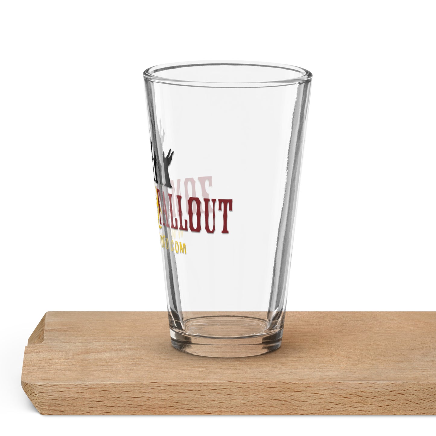 Zombie Fallout pint glass