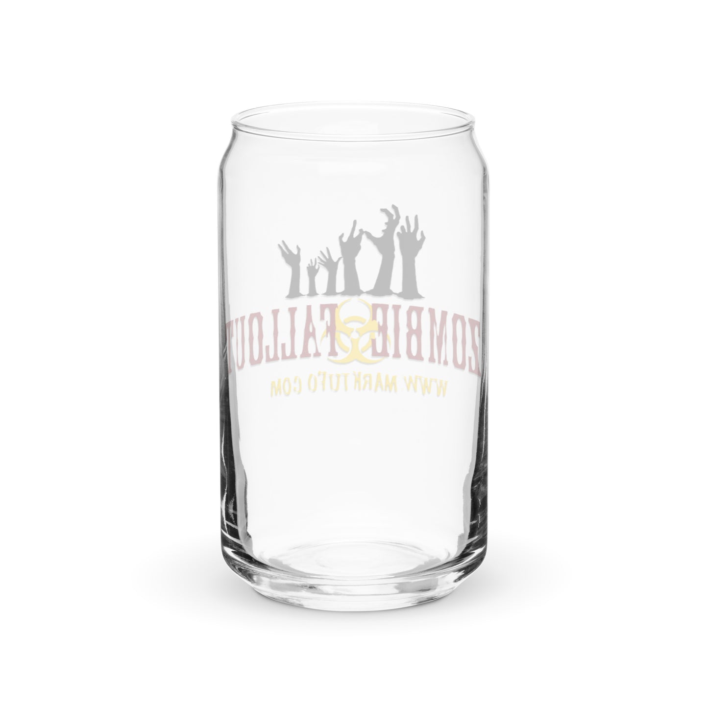 Zombie Fallout Can-shaped glass
