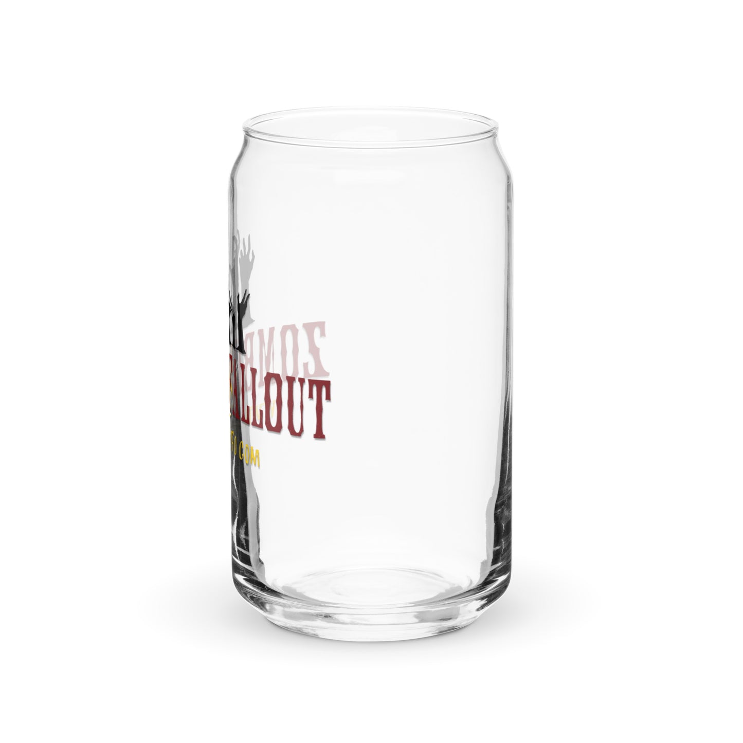 Zombie Fallout Can-shaped glass
